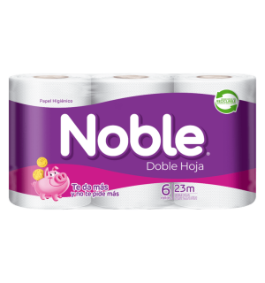 Papel Higiénico Noble 23mts x 8Paq