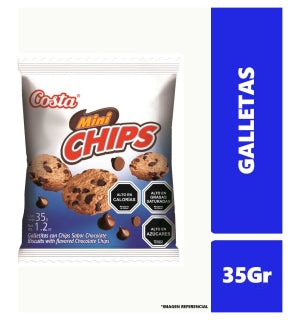 Galleta Costa Mini Choco Chips 35Gr