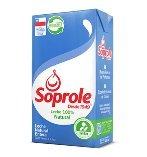 Leche Entera Soprole 1 lt