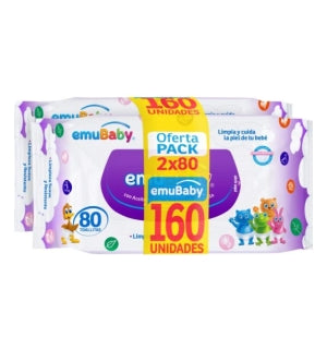 Toallas Humedas Emubaby Pack (sin tapa)