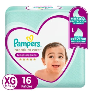 Pañales Pampers Care XG