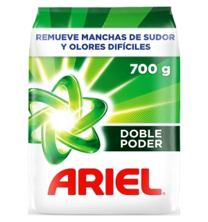 Detergente En Polvo Ariel Doble Poder 700Gr