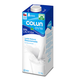 Leche Descremada Colun sin Lactosa 1Lt