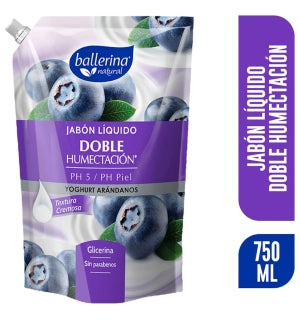 Jabón liquido Ballerina Yogurt Arándano 750Ml