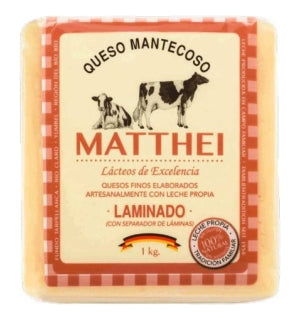 Queso Mantecoso Laminado Matthei 1Kg