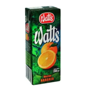 Jugo Watts Colacion Naranja 200Ml