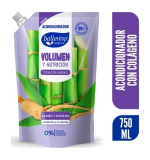 Acondicionador Ballerina Volumen y Nutrición 750Ml
