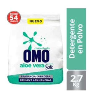 Detergente En Polvo Omo Aloe Vera Soft 2.7Kg