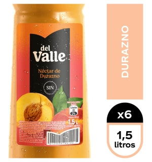 Jugo Del Valle Durazno 1.5Lts X 6Uni
