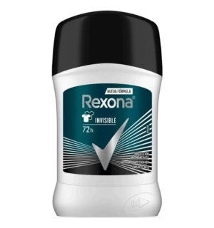 Desodorante Rexona Barra Hombre Invisible Blanco 50Gr