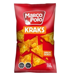 Tortillas Kraks Queso Marco Polo 200Gr
