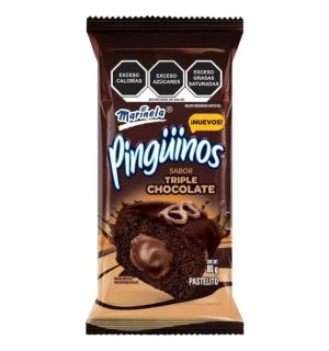 Pinguinos Marinela Triple Chocolate 80Gr