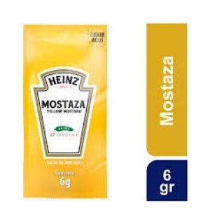 Mostaza Sachet Heinz 6Gr X 250 Paq