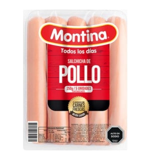 Salchicha Montina Pollo 250Gr