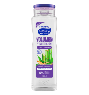 Shampoo Ballerina Volumen y Nutrición envase 750Ml
