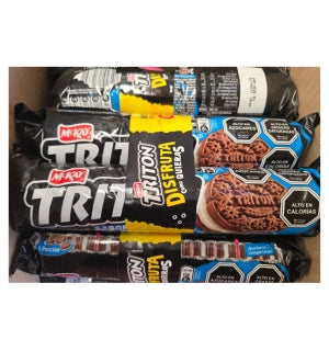Galleta Sándwich Triton Vainilla multi pack 348Gr