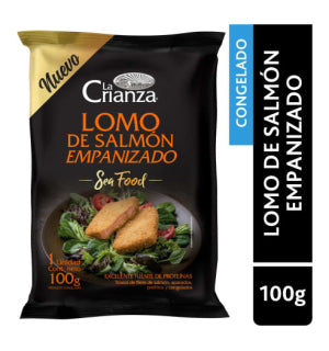 Lomo de Salmon empanizado La Crianza 100Gr