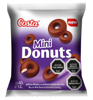 Galleta Costa Mini Donuts Chocolate 40Gr
