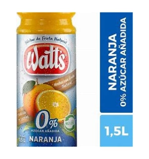 Jugos Watts Naranja Zero 1.5Lts x 6Uni