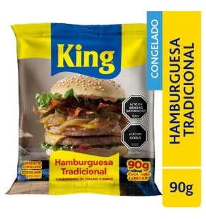 Hamburguesa tradicional King 90Gr