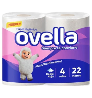 Papel Higiénico Ovella 22Mts x 12Paq