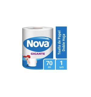 Toalla Nova Gigante Ultra Doble Hoja 70mts