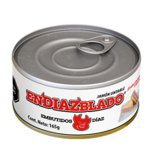 Jamon Endiazblado de Embutidos Diaz Lata 165Gr