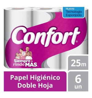 Papel Higiénico Confort 25Mts