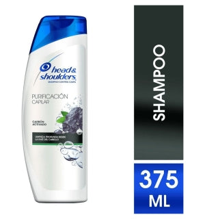 Shampoo Head And Shoulder Carbon Activado 375Ml