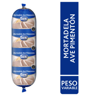 Mortadela Ave Pimentón Super Pollo 3Kg