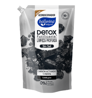 Acondicionador Ballerina Carbón Activado 750Ml