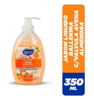 Jabon Liquido Ballerina 350ml C/Dispen Avena y Aceite