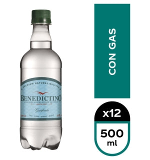 Agua Benedictino Con Gas 500Ml x 12Uni