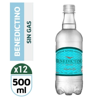 Agua Benedictino Sin Gas 500Ml x 12Uni