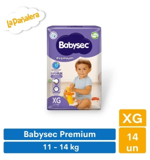 Pañales Babysec Premium Talla XG 14Uni