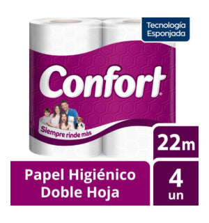 Papel Higiénico Confort 22mts x 12Paq