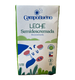 Leche Semidescremada Campo Bueno 1lt x 12Uni