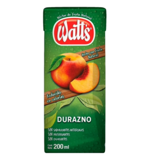 Jugo Watts Colación Durazno 200Ml
