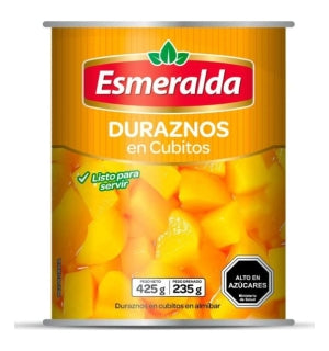 Durazno en Cubitos Esmeralda 425Gr