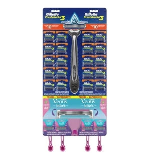 Afeitadora Prestobarba 3 hojas x 20 Unidades + 4 Venus