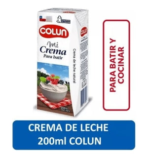 Crema de leche Colun 200Ml x 6Uni (Pack)
