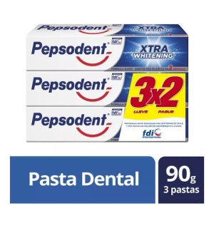 Crema Dental Pepsodent Whitening 90gr Pack 3Uni