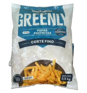 Papas Pre Fritas Greenly Bolsa 2.5kg