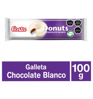 Galletas Donuts Chocolate Blanco 100Gr