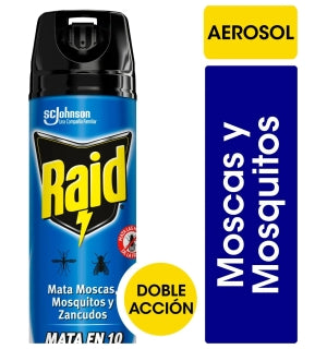 Insecticida Raid Moscas y Mosquitos 360cc