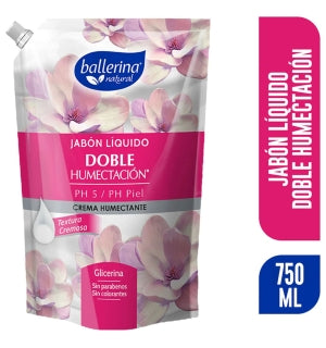 Jabón Liquido Ballerina Crema Humectante 750Ml