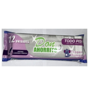 Trapero Húmedo Don Ahorrito Lavanda Paq de 12Uni