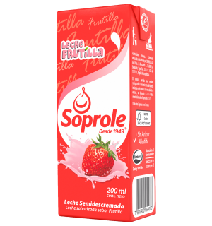 Leche Frutilla Colación Soprole 200Ml