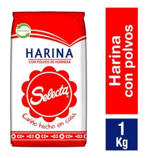 Harina de Trigo Selecta c/polvo 1Kg