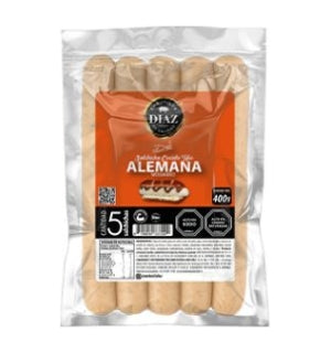 Salchicha Alemana Embutidos Diaz 400gr